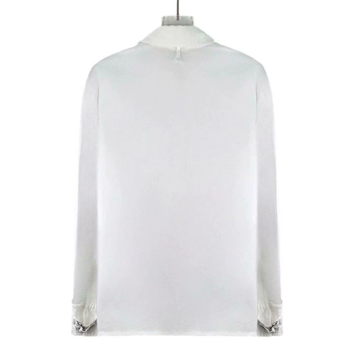 Hermes Hermes White Cotton Zip Shirt Jacket Size XS / US 0-2 / IT 36-38 - 2 Thumbnail