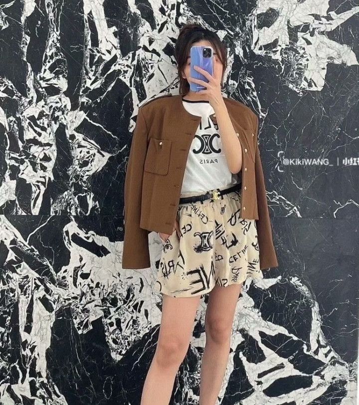 Celine Celine Logo Graffiti Print Silk Shorts Size 34" / US 12 / IT 48 - 9 Thumbnail