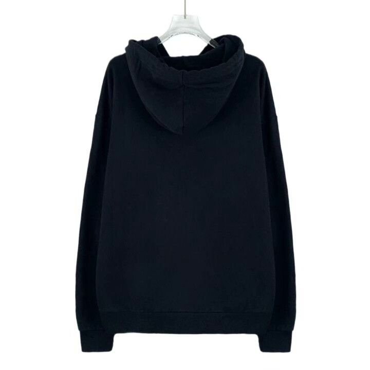 Celine Celine Black Logo Beaded Cotton Hoodie Size M / US 6-8 / IT 42-44 - 2 Thumbnail