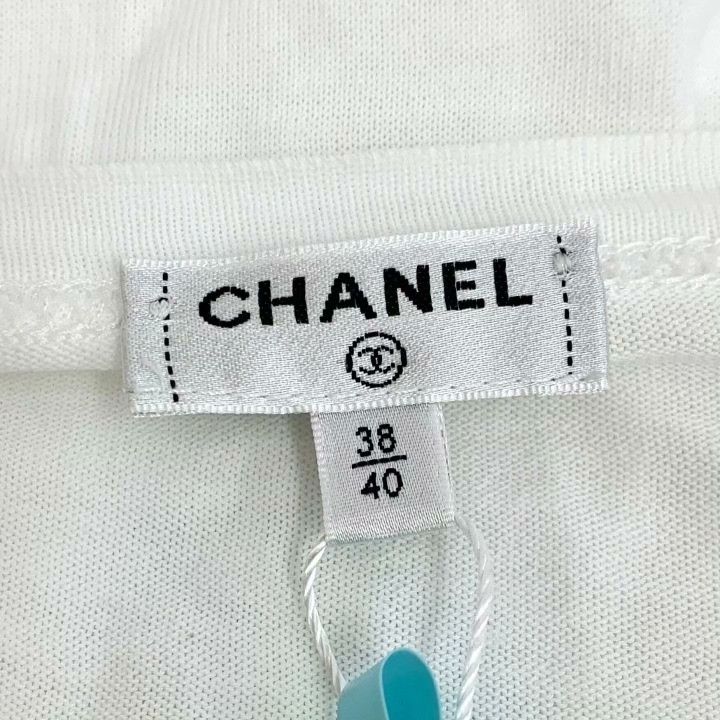 Chanel Chanel Logo Embroidered Cotton Crewneck T-shirt Size S / US 4 / IT 40 - 6 Thumbnail