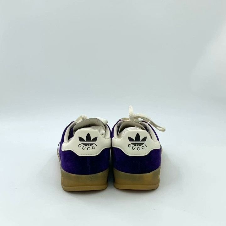 Gucci Gucci x Adidas Suede Lace-Up Flat Sneakers Size US 5 / IT 35 - 4 Thumbnail