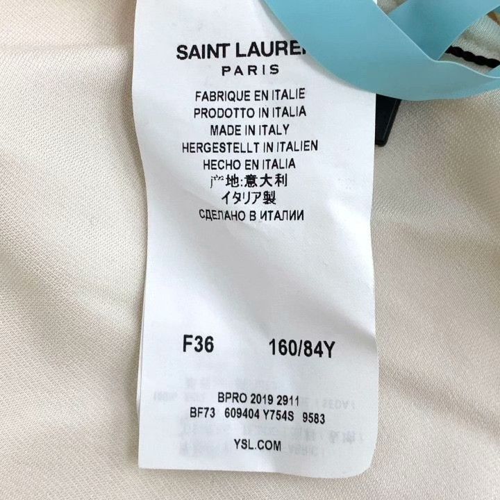 Yves Saint Laurent Yves Saint Laurent Silk Lapel Long-Sleeve Shirt Size XS / US 0-2 / IT 36-38 - 6 Thumbnail