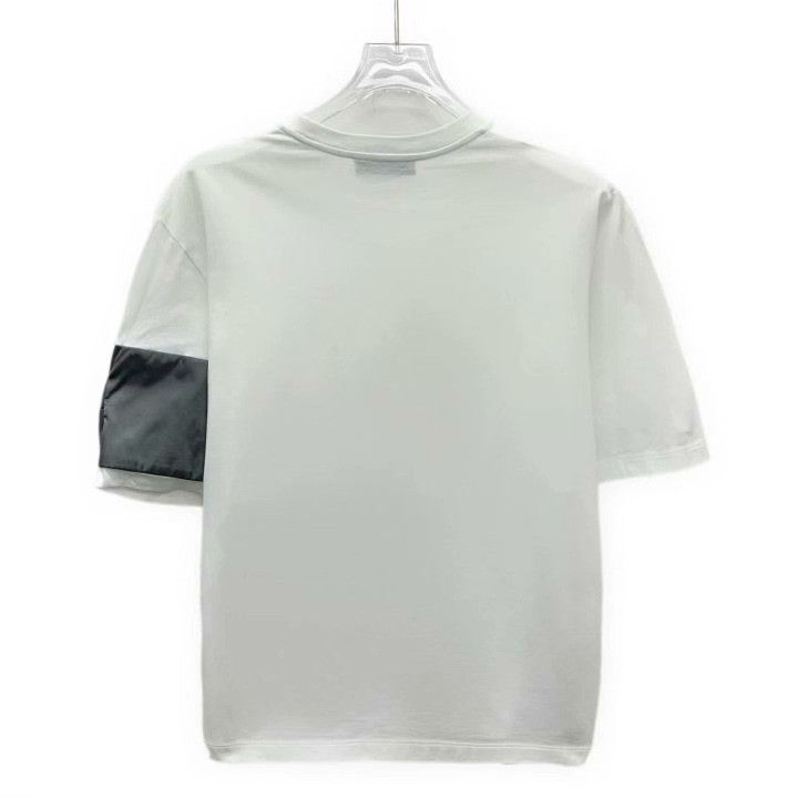 Prada Prada White Logo Cotton Short-Sleeve T-Shirt Size S / US 4 / IT 40 - 2 Thumbnail