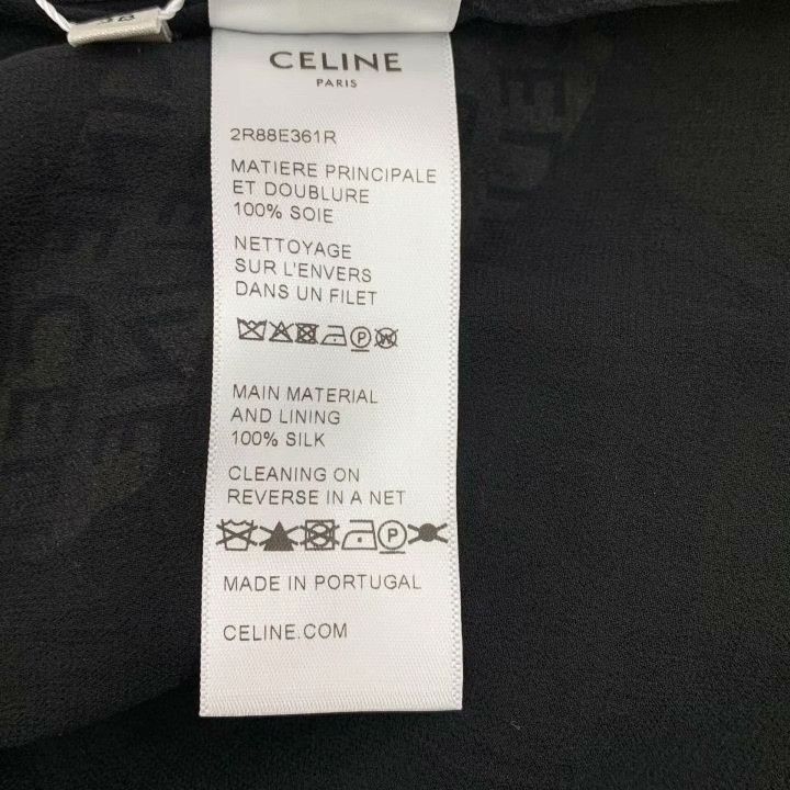 Celine Celine 2022 Camo Logo Silk Dress Size S / US 4 / IT 40 - 8 Thumbnail
