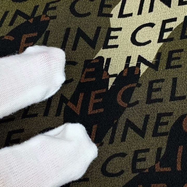 Celine Celine 2022 Camo Logo Silk Dress Size S / US 4 / IT 40 - 9 Thumbnail