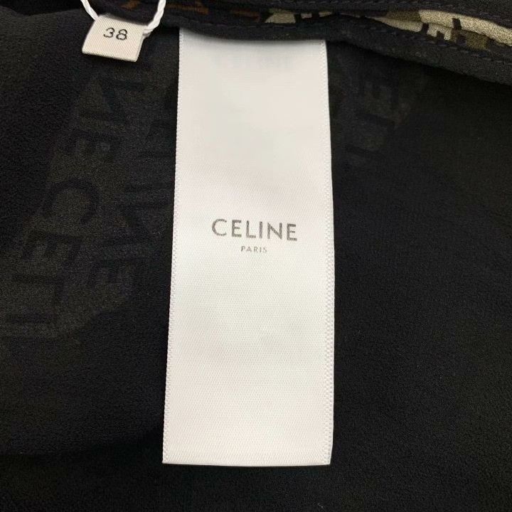 Celine Celine 2022 Camo Logo Silk Dress Size S / US 4 / IT 40 - 7 Thumbnail