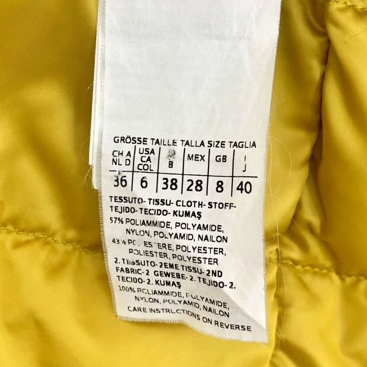 Max Mara Maxmara Yellow Hooded Belted Satin Down Jacket Size S / US 4 / IT 40 - 8 Thumbnail