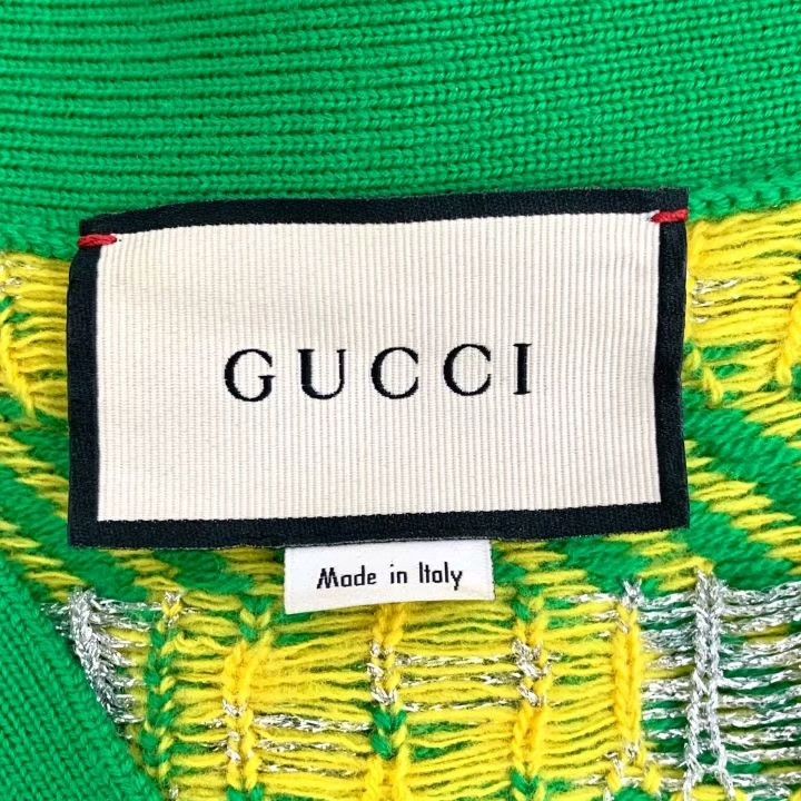 Gucci Gucci Green Logo Sleeveless Knit Cardigan Size XS / US 0-2 / IT 36-38 - 5 Thumbnail