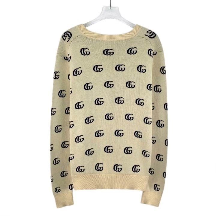 Gucci Gucci GG Monogram V-Neck Long-Sleeve Knit Size XS / US 0-2 / IT 36-38 - 2 Thumbnail