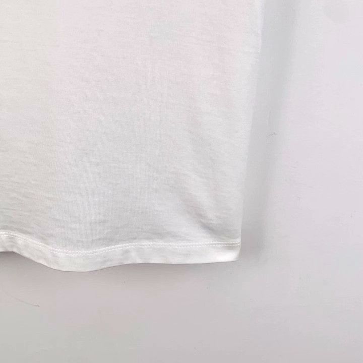 Max Mara Maxmara White Logo Embroidered Cotton T-Shirt Size S / US 4 / IT 40 - 5 Thumbnail
