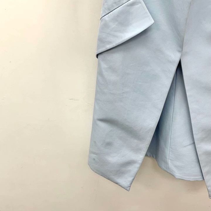 Dior Dior Light Blue Floral Embroidery Cotton Jacket Size XS / US 0-2 / IT 36-38 - 4 Thumbnail