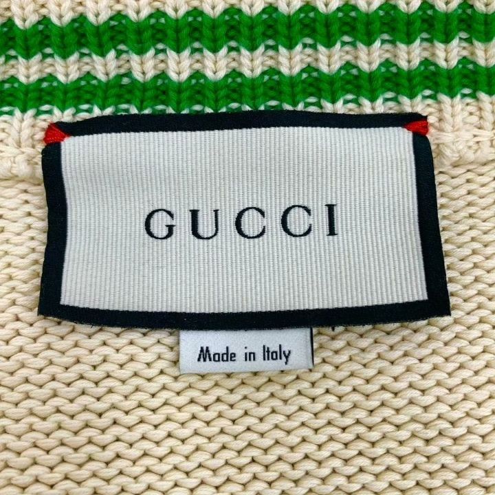 Gucci Gucci 2022 Pineapple Embroidery V-Neck Cardigan Size L / US 10 / IT 46 - 6 Thumbnail