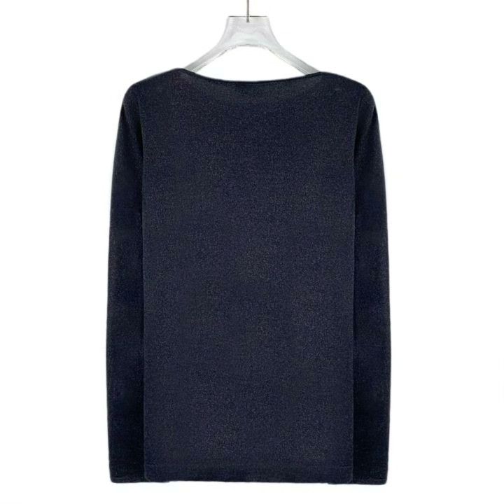 Brunello Cucinelli Brunello Cucinelli Dark Blue Shimmer Cashmere Sweater Size S / US 4 / IT 40 - 2 Thumbnail