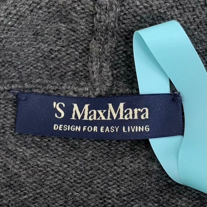 Max Mara Maxmara Logo Letter Diamante Wool Hoodie Size XS / US 0-2 / IT 36-38 - 5 Thumbnail