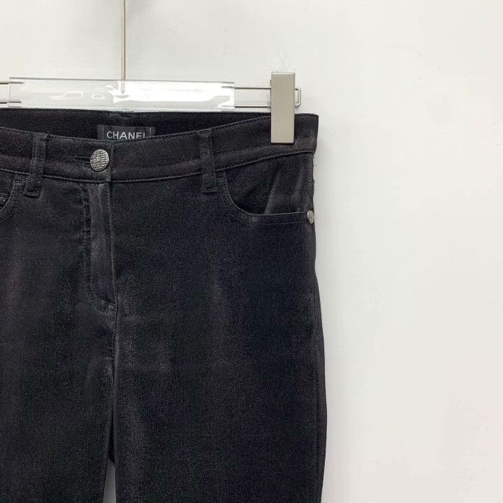 Chanel Chanel Black Distressed Cotton Casual Jeans Size 36" / US 14 / IT 50 - 3 Thumbnail