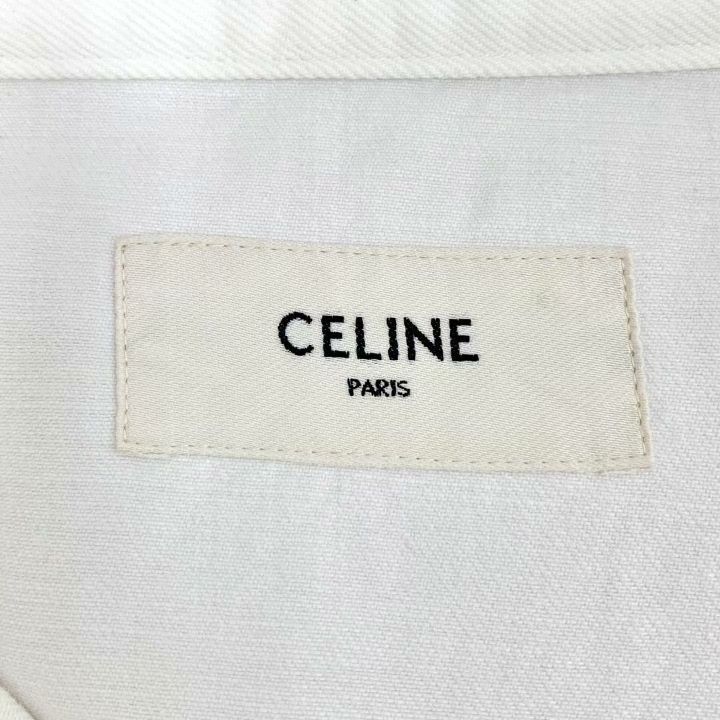 Celine Celine White Cotton Hooded Jacket Size XS / US 0-2 / IT 36-38 - 5 Thumbnail
