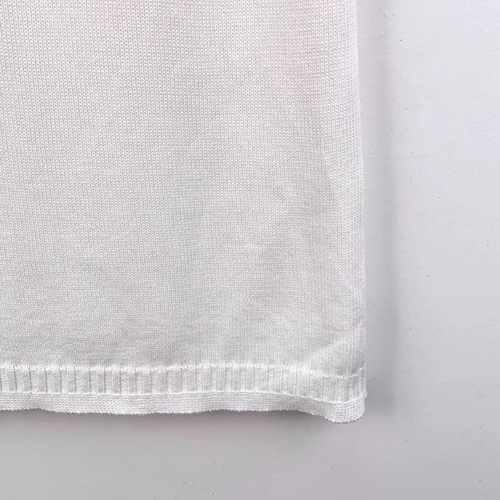 Chanel Chanel White Cable-Knit Cotton Sleeveless Dress Size S / US 4 / IT 40 - 4 Thumbnail