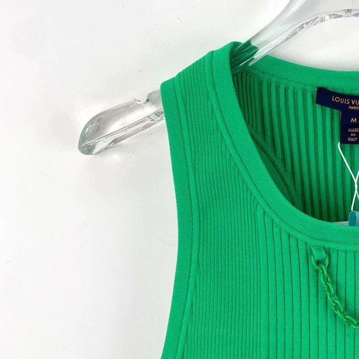 Louis Vuitton Louis Vuitton x Kusama Green Knit Vest Size M / US 6-8 / IT 42-44 - 3 Thumbnail