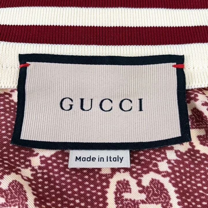 Gucci Gucci Red Logo Silk Zip Jacket Size XXS / US 00 / IT 34 - 5 Thumbnail