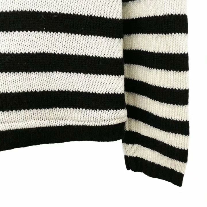 Dior Dior Striped Dragon Embroidery Cashmere Sweater Size XXS / US 00 / IT 34 - 4 Thumbnail