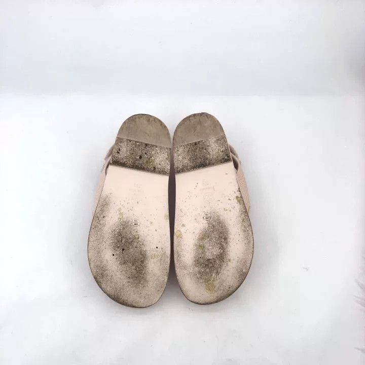 Chanel Chanel Pink Logo Velcro Flat Sandals Size US 5 / IT 35 - 5 Thumbnail