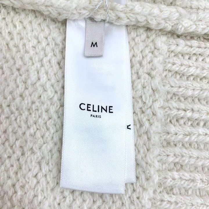 Celine Celine Beige Triomphe Embroidery Alpaca Turtleneck Sweater Size M / US 6-8 / IT 42-44 - 8 Thumbnail