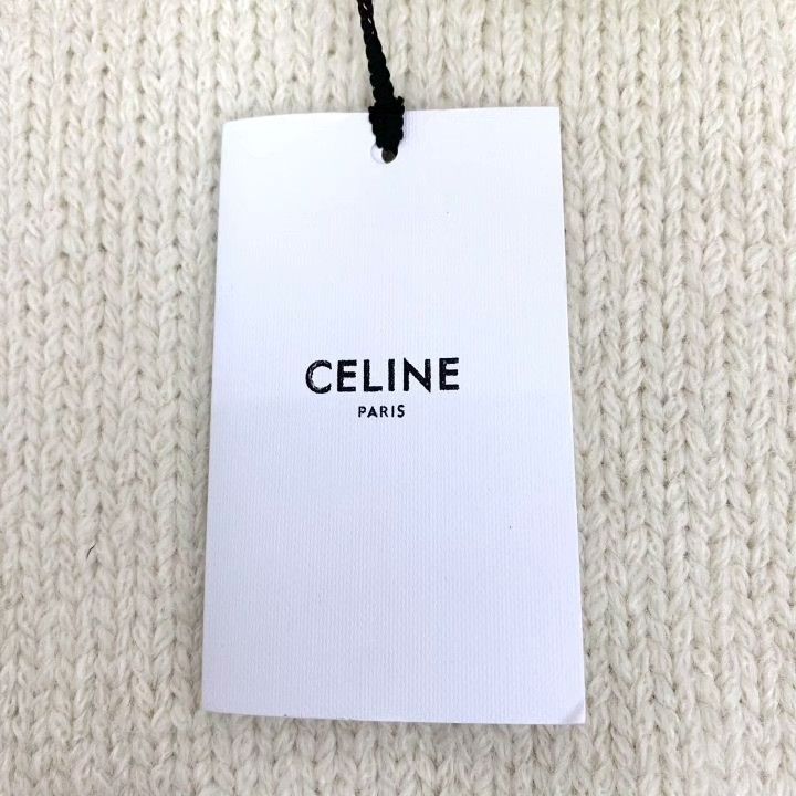 Celine Celine Beige Triomphe Embroidery Alpaca Turtleneck Sweater Size M / US 6-8 / IT 42-44 - 7 Thumbnail