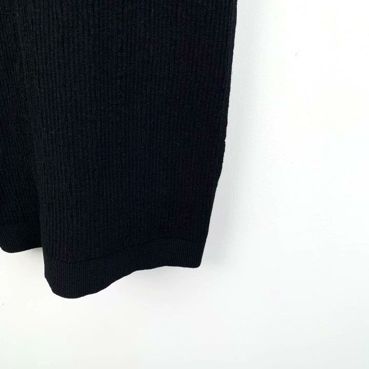 Balmain Balmain Black Gold Button Knit Zip Dress Size XXS / US 00 / IT 34 - 5 Thumbnail