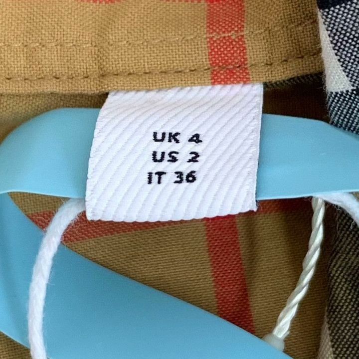 Burberry Burberry Classic Check Cotton Shirt Dress Size XS / US 0-2 / IT 36-38 - 7 Thumbnail