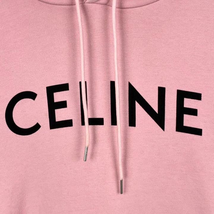 Celine Celine Logo Print Cotton Hooded Sweatshirt Size S / US 4 / IT 40 - 4 Thumbnail