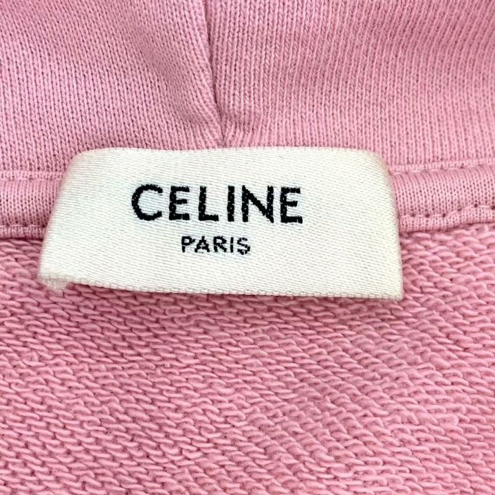 Celine Celine Logo Print Cotton Hooded Sweatshirt Size S / US 4 / IT 40 - 6 Thumbnail