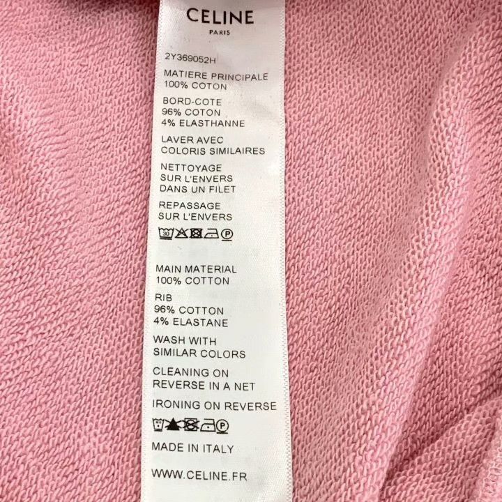 Celine Celine Logo Print Cotton Hooded Sweatshirt Size S / US 4 / IT 40 - 8 Thumbnail