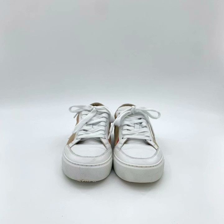 Burberry Burberry House White Check Lace-Up Sneakers Size US 5 / IT 35 - 3 Thumbnail