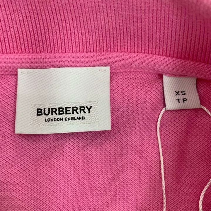 Burberry Burberry Pink Cotton Short-Sleeve Polo Shirt Size XS / US 0-2 / IT 36-38 - 5 Thumbnail