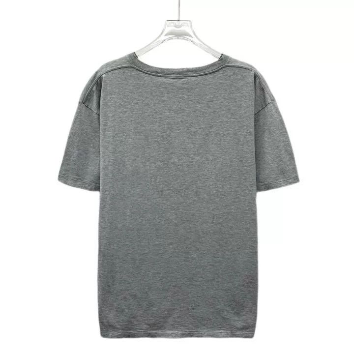 Celine Celine Gray Logo Beaded Cotton Crewneck T-shirt Size S / US 4 / IT 40 - 2 Thumbnail