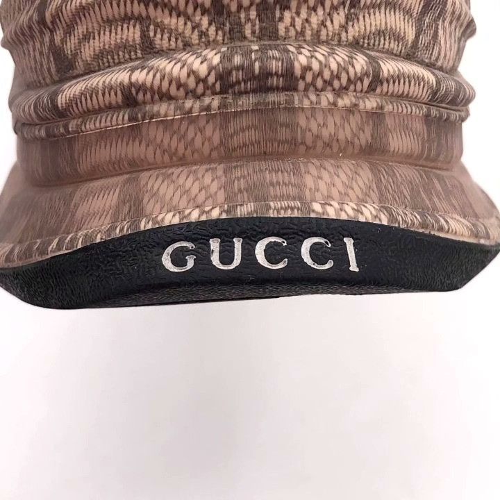 Gucci Gucci Run Brown Logo Print Sneakers Size US 4.5 / IT 34.5 - 8 Thumbnail