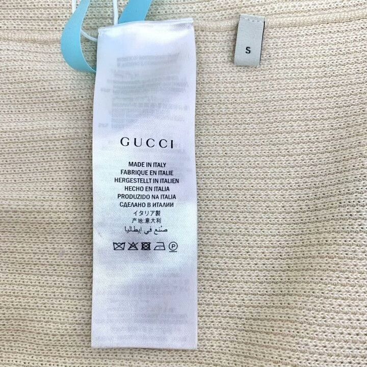 Gucci Gucci Beige Floral Bird Embroidery Knit Sweater Size S / US 4 / IT 40 - 6 Thumbnail