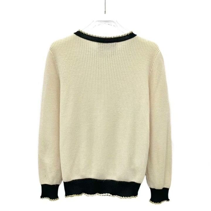 Gucci Gucci Beige Floral Bird Embroidery Knit Sweater Size S / US 4 / IT 40 - 2 Thumbnail