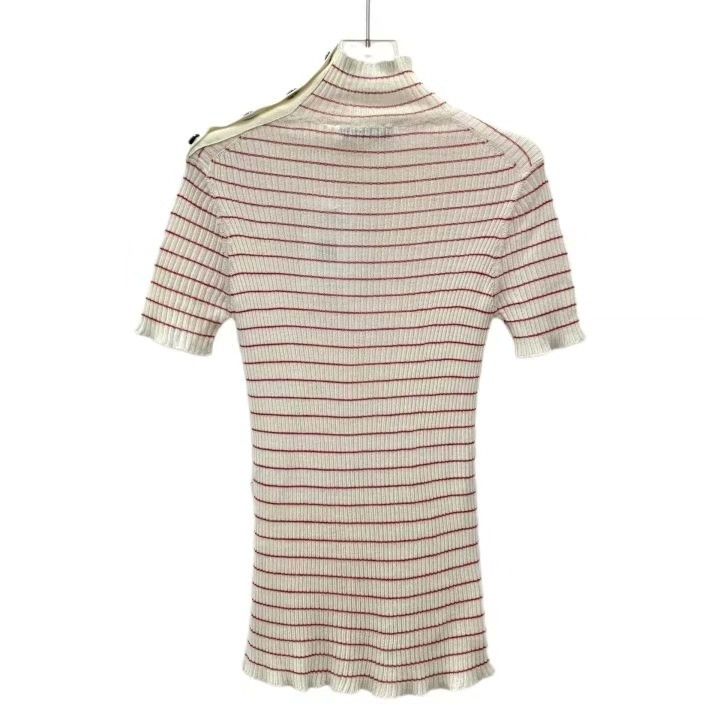 Dior Dior Cashmere Short-Sleeve Bee Embroidery Knit Size S / US 4 / IT 40 - 2 Thumbnail