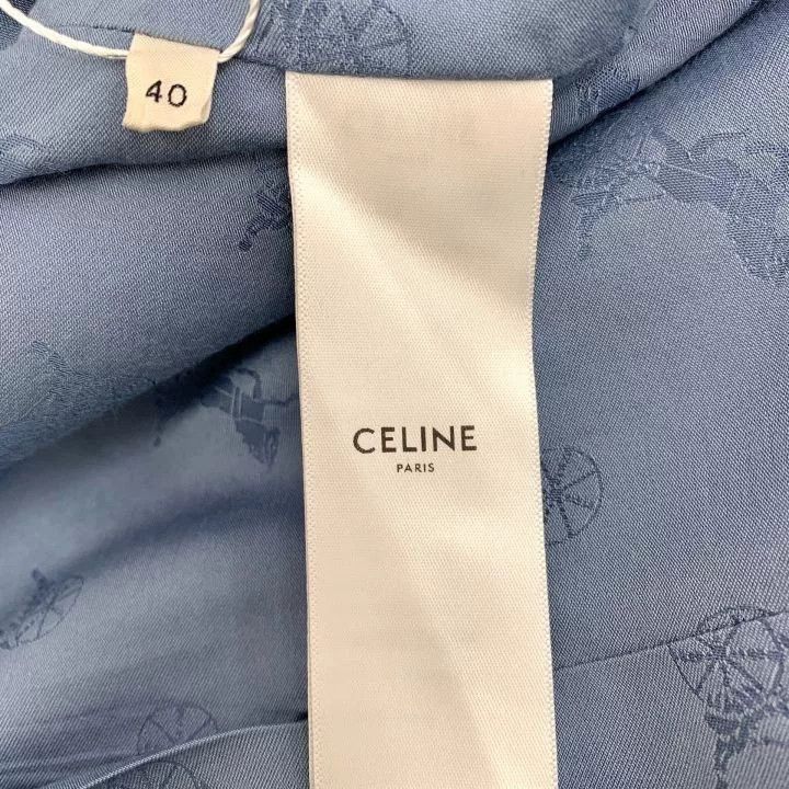 Celine Celine Blue Wool Tweed Jacket Size S / US 4 / IT 40 - 7 Thumbnail