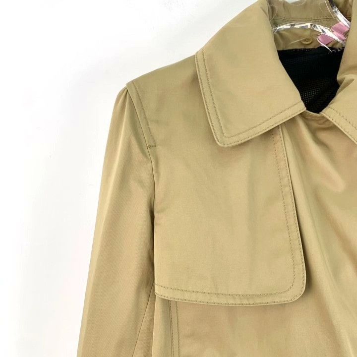 Sportmax Sportmax Brown Cotton Belted Trench Coat Size XS / US 0-2 / IT 36-38 - 3 Thumbnail