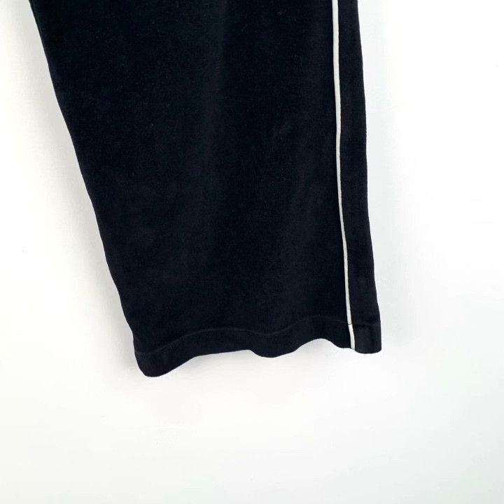 Celine Celine Black Logo Cotton Drawstring Casual Pants Size 34" / US 12 / IT 48 - 4 Thumbnail