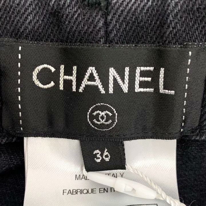Chanel Chanel Black Tweed Side Denim Pants Size 36" / US 14 / IT 50 - 6 Thumbnail