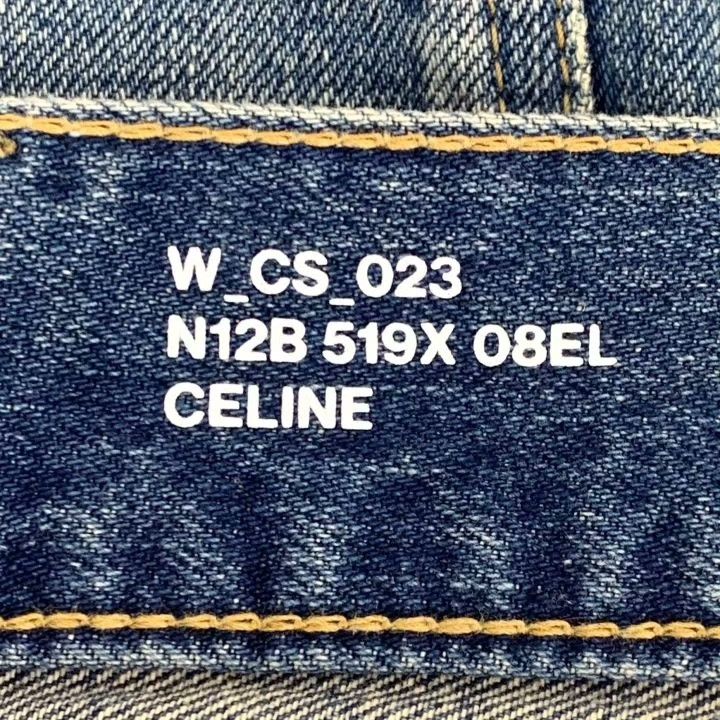 Celine Celine Blue Triomphe Embroidery Denim Shorts Size 27" / US 4 / IT 40 - 5 Thumbnail