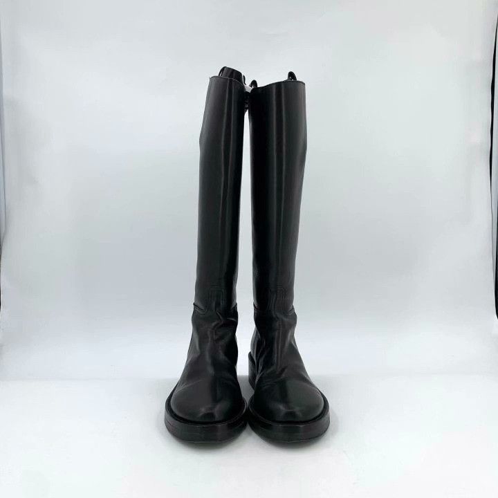 Ann Demeulemeester Ann Demeulemeester Black Leather Mid-Calf Boots Size US 6.5 / IT 36.5 - 3 Thumbnail