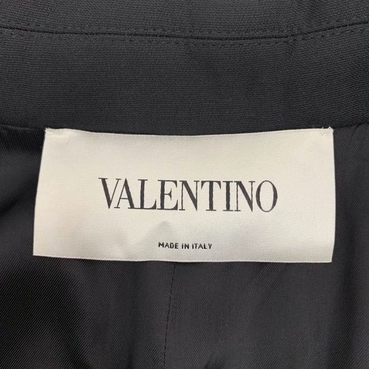 Valentino Valentino Black Silk Lapel Belted Blazer Size M / US 6-8 / IT 42-44 - 5 Thumbnail