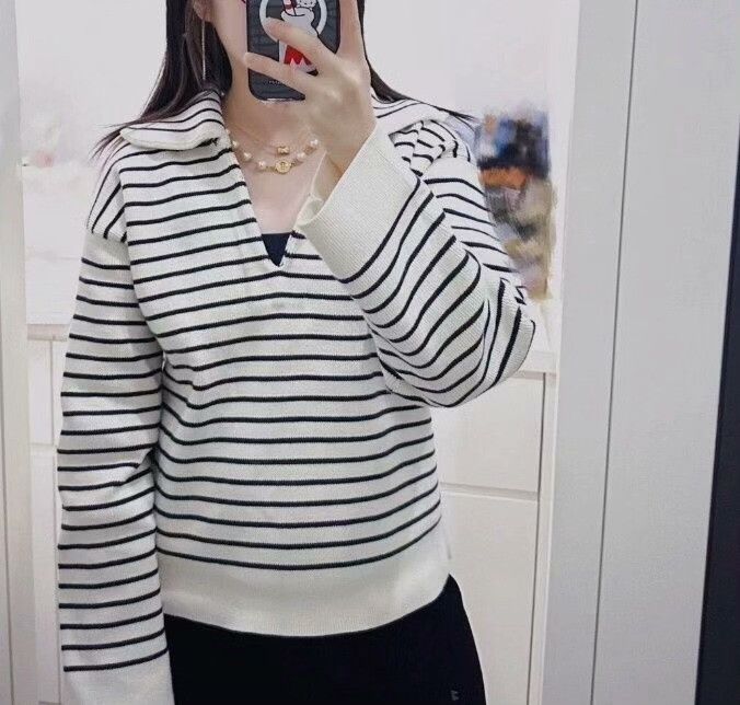 Celine Celine Colorblock Stripe Cotton V-Neck Knit Size S / US 4 / IT 40 - 9 Thumbnail