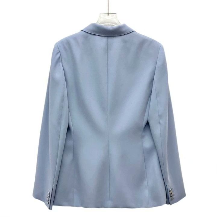 Ralph Lauren Ralph Lauren 24 Blue Wool Double-Breasted Blazer Size XL / US 12-14 / IT 48-50 - 2 Thumbnail