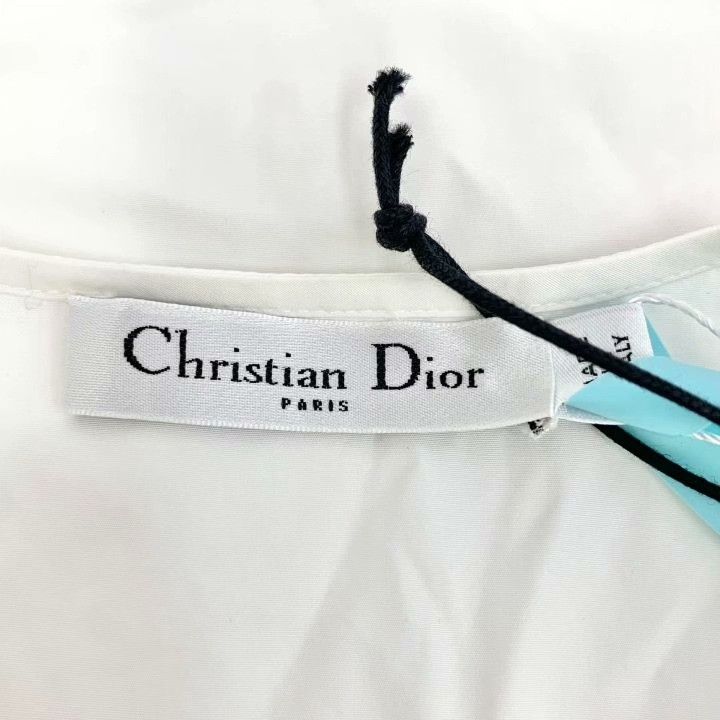 Dior Dior White Lace Cotton Shirt Dress Size XS / US 0-2 / IT 36-38 - 6 Thumbnail