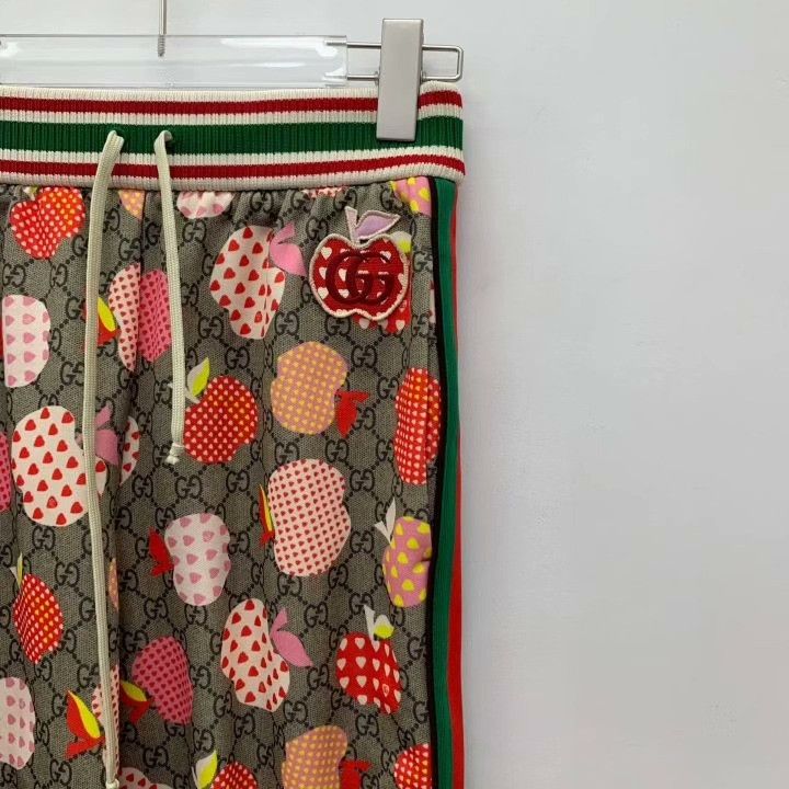 Gucci Gucci Apple Logo Jacquard Casual Pants Size 22" - 3 Thumbnail